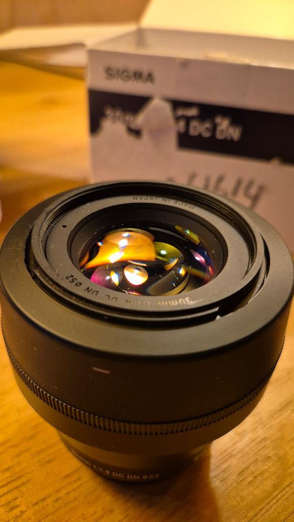 sigma 30mm f1.4 mft, Ophalen of Verzenden, Zo goed als nieuw, Standaardlens