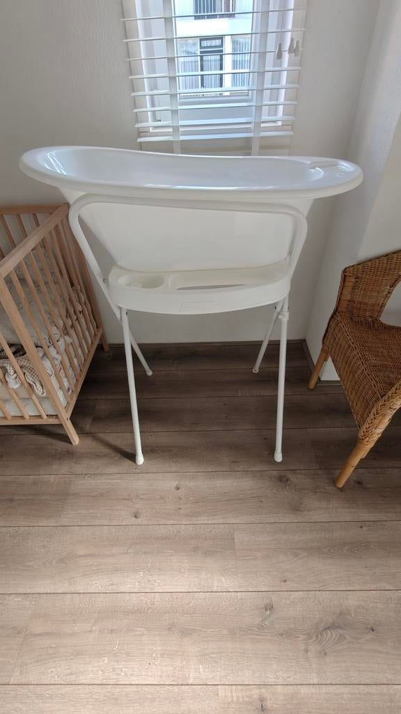 Baby badje met houder - Bébé-jou, Ophalen of Verzenden, Zo goed als nieuw, Badje, Bébé-jou
