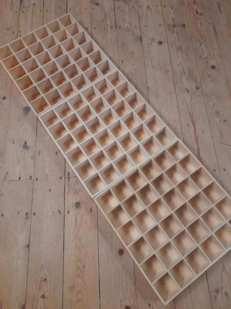 3 stuks houten vakken kistjes, Ophalen of Verzenden, Nieuw