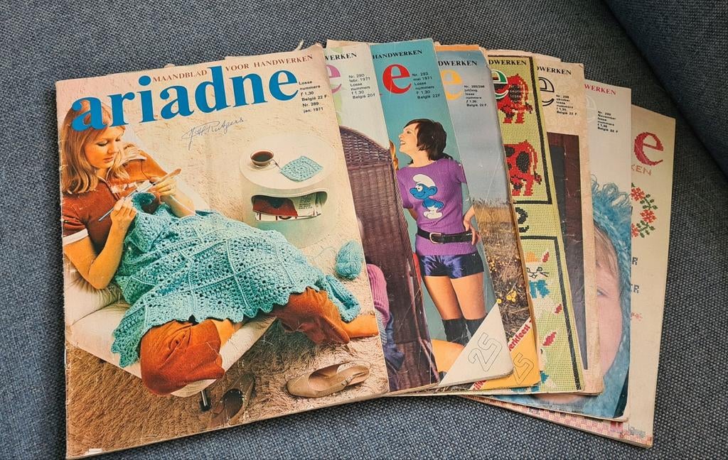 Ariadne maandblad voor handwerken jaargang 1971, Hobby en Vrije tijd, Breien en Haken, Ophalen of Verzenden, Gebruikt, Breien of Haken