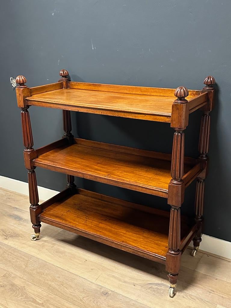Antieke mahonie wandtafel / etagaire, Ophalen of Verzenden