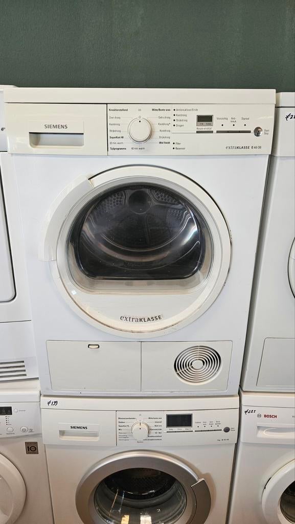 Nette Siemens setje Wasmachine  condens droger inc Garantie, Gebruikt, Minder dan 85 cm, Ophalen of Verzenden, Voorlader