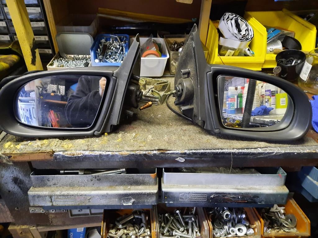Speigels opel tigra l$r zwart, Auto-onderdelen, Spiegels, Ophalen of Verzenden, Opel