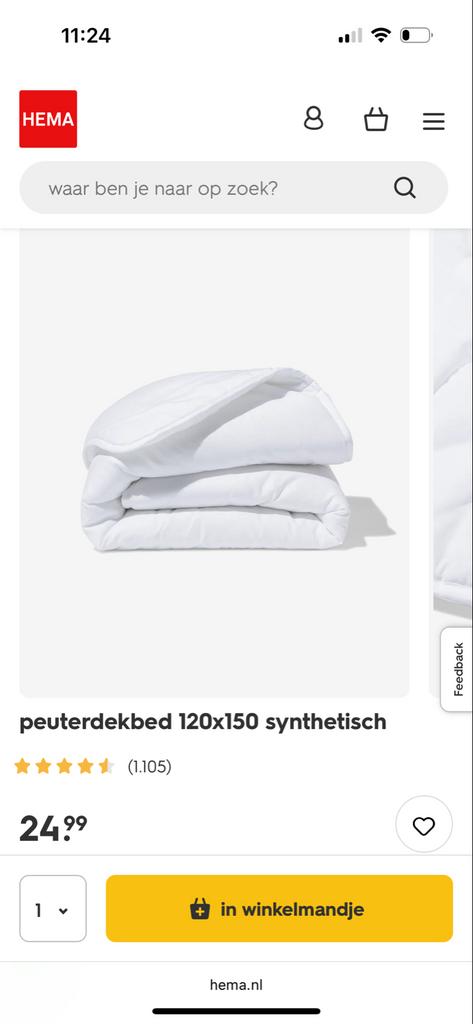 HEMA Peuter Dekbed + Kussen + 3 Dekbedovertrekken, Ophalen of Verzenden, Zo goed als nieuw, 100 cm of meer, Deken