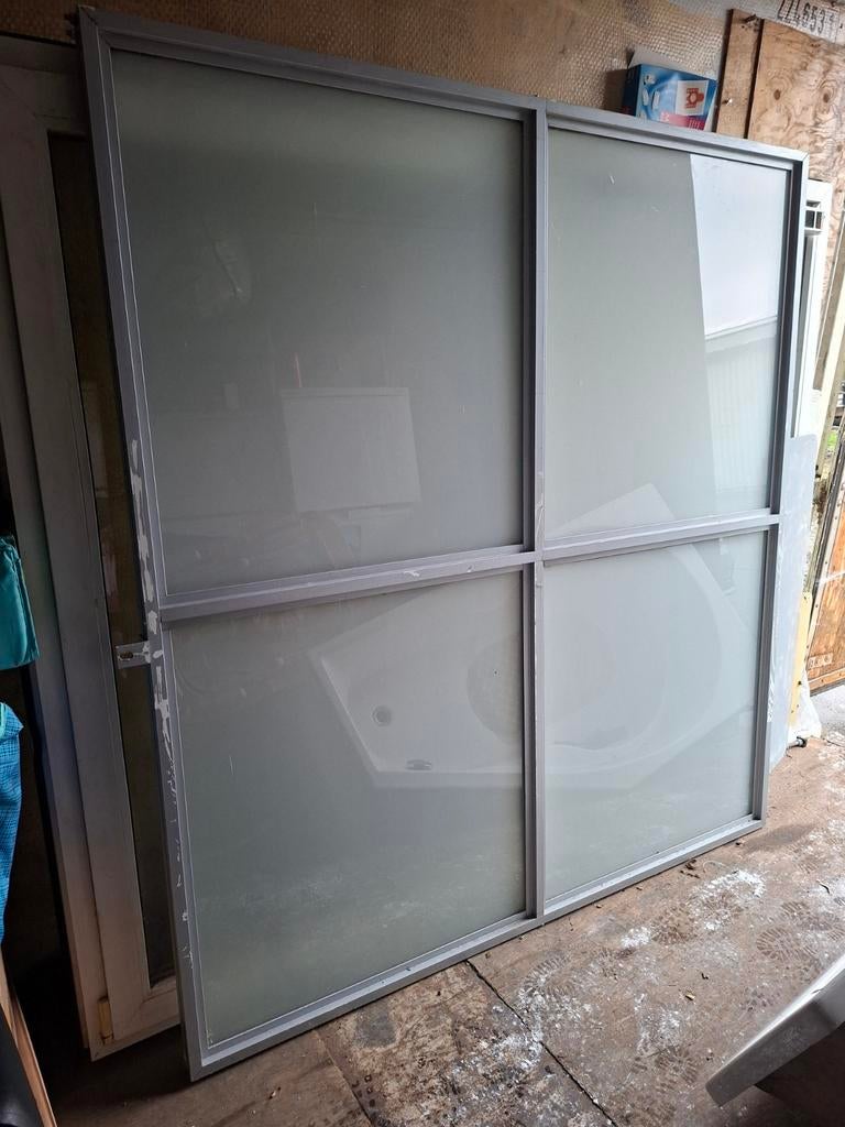 Te koop balkon scherm met stalen frame - 167x181 cm, Ophalen, Gebruikt, 120 cm of meer, Overige typen