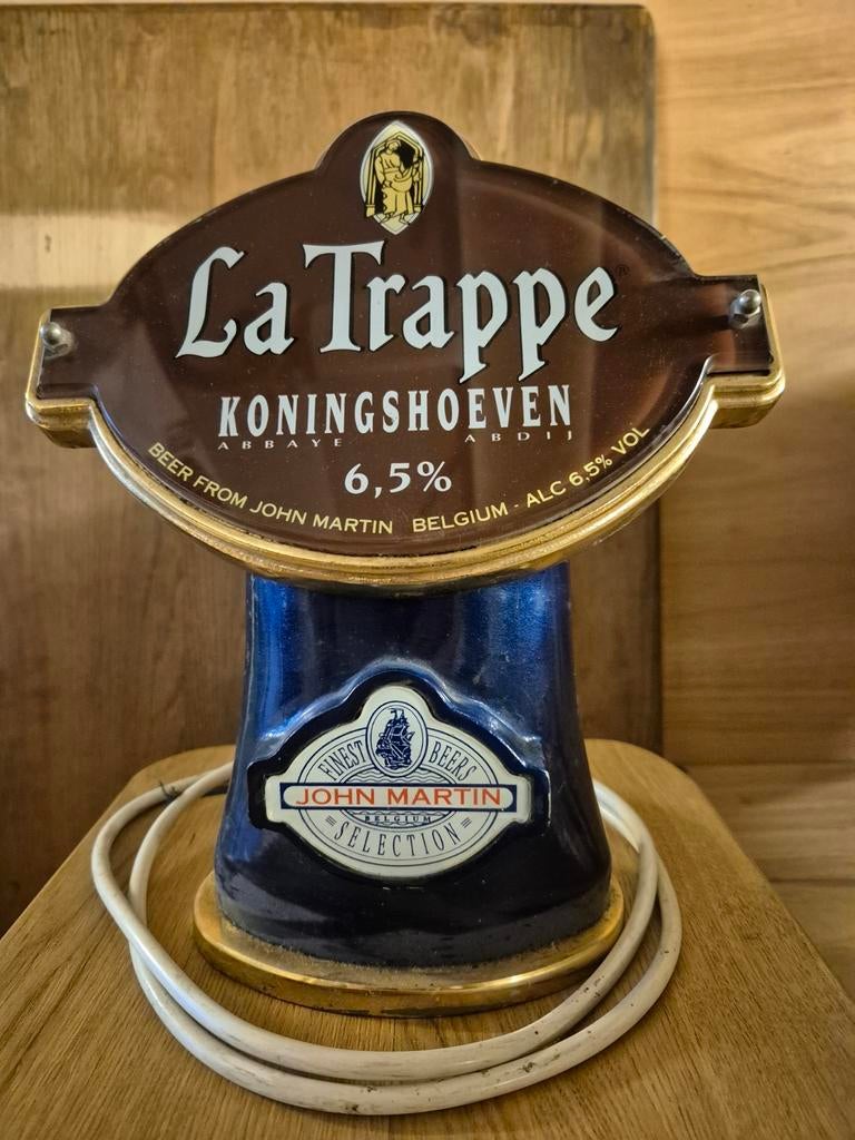 Oude lichtbak bier reclame, Verzamelen, Ophalen, Zo goed als nieuw, Reclamebord, Plaat of Schild, La Trappe