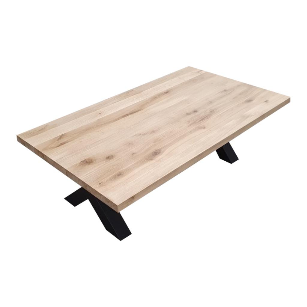 Eiken tafel | eettafel | eiken eettafel | €180m² | RECHT, Huis en Inrichting, Tafels | Eettafels, Ophalen, Eikenhout, 50 tot 100 cm