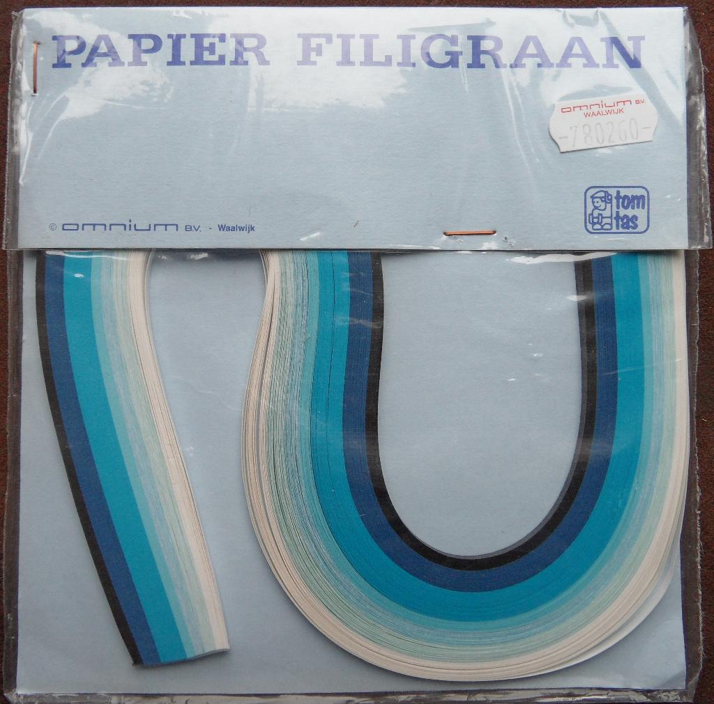 Quilling – papierfiligraanstroken blauw assorti 3mm, Ophalen of Verzenden, Nieuw