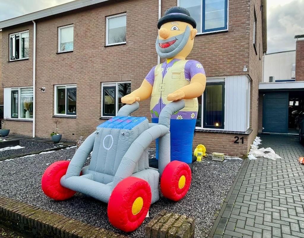 Opblaaspop Abraham te huur!!, Ophalen, Zo goed als nieuw, Abraham of Sarah