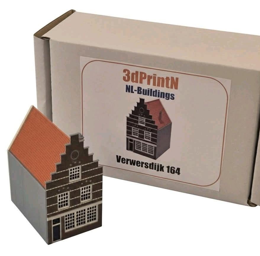 3dPrintN NLbuildings grachtenpand Verwersdijk 164, Overige merken, Verzenden, Gelijkstroom of Wisselstroom, Brug, Tunnel of Gebouw
