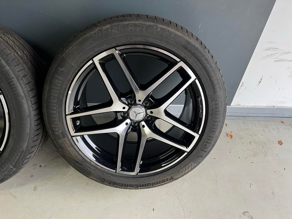 Mercedes GLE Coupe 21 inch AMG breedset velgen 5x112 Zgan, Gebruikt, Banden en Velgen, Zomerbanden, 21 inch