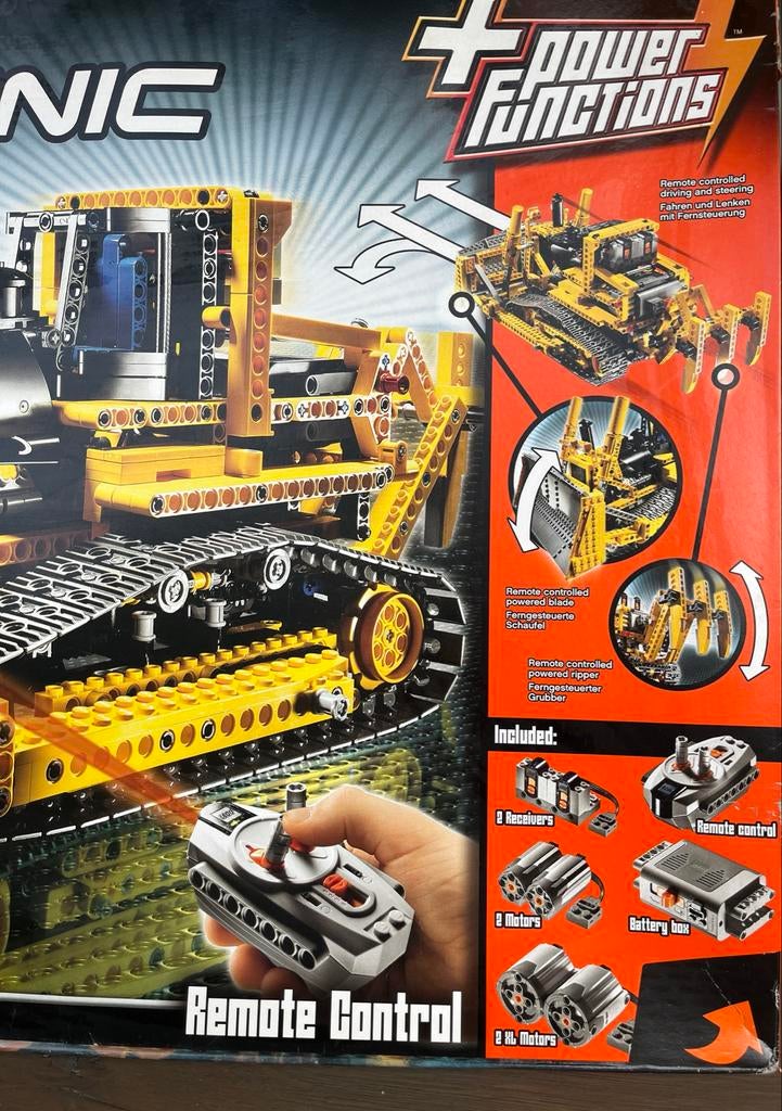 Lego Technic 8275 Motorized Bulldozer - Compleet, Kinderen en Baby's, Speelgoed | Duplo en Lego, Ophalen of Verzenden, Zo goed als nieuw