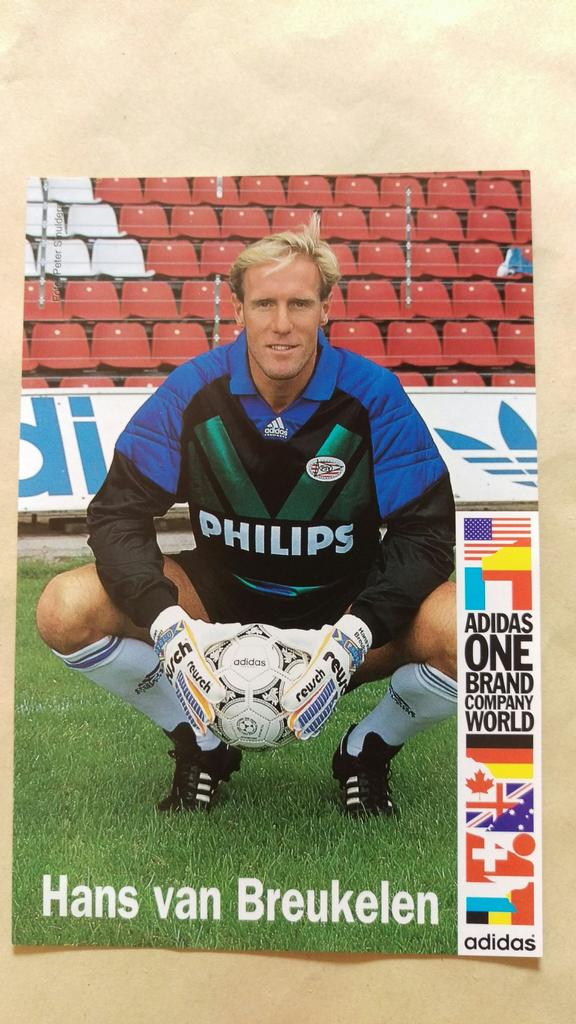 Fotokaart Hans van Breukelen ( PSV)., Ophalen of Verzenden, Nieuw, PSV, Spelerskaart