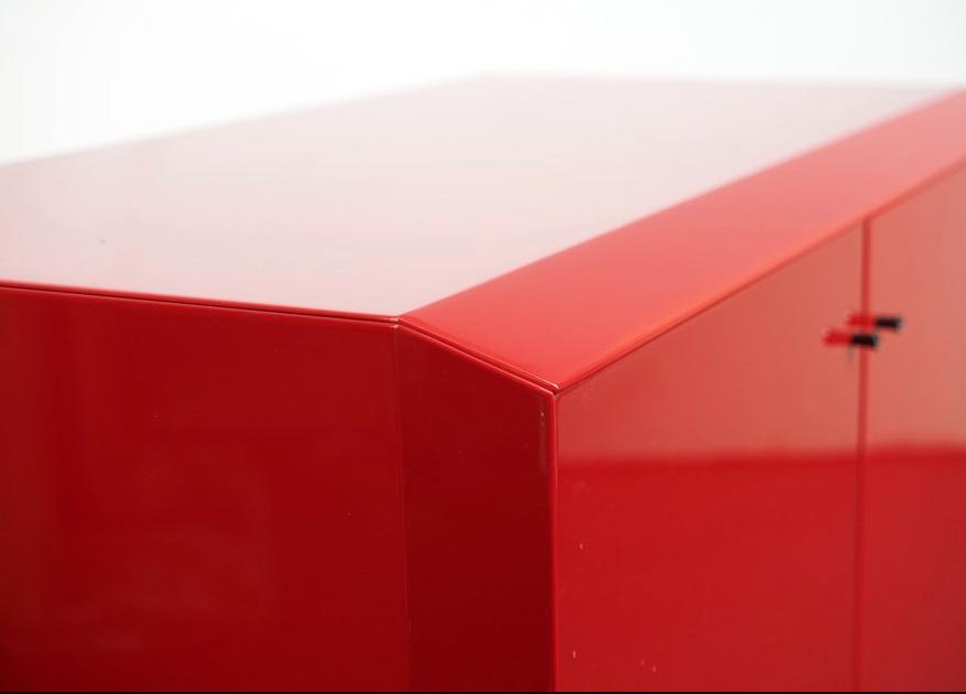 HI GLOSS SIDEBOARD from Interlübke 1980s VINTAGE, Ophalen, Gebruikt, VINTAGE 1980S, Met deur(en)