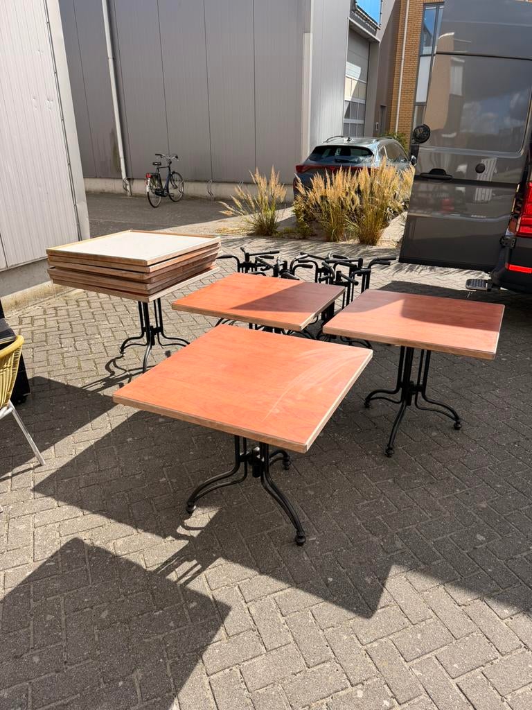 Eettafels 80x80 tafels, Gebruikt, 50 tot 100 cm, Overige materialen, Vierkant