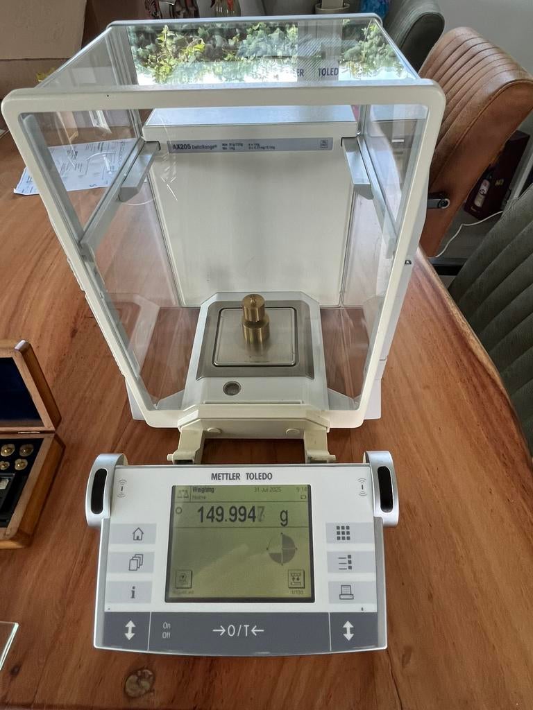 Mettler-Toledo Zwitsers Analytische balans AX205 Deltarange, Ophalen, Minder dan 10 kg, Overige typen, Digitaal