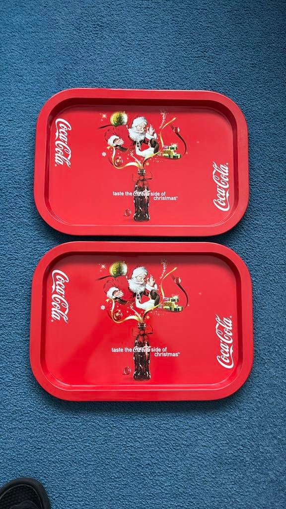 2 Coca Cola Dienbladen Kerstmis, Ophalen of Verzenden, Nieuw