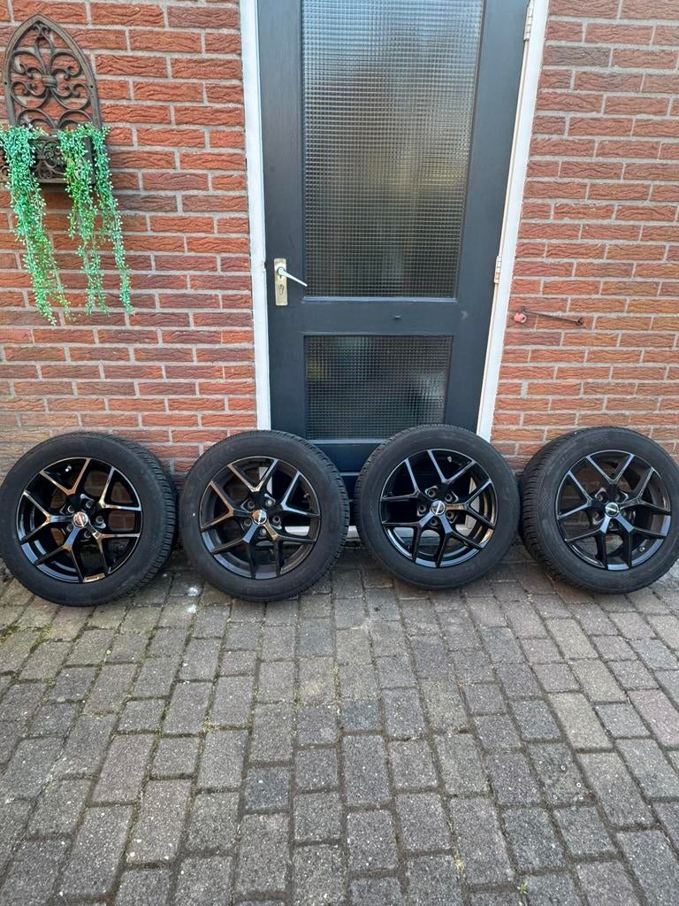 Borbet Y zwarte 16” wielen, steekmaat 5x112mm, Ophalen, 16 inch, 205 mm, All Season