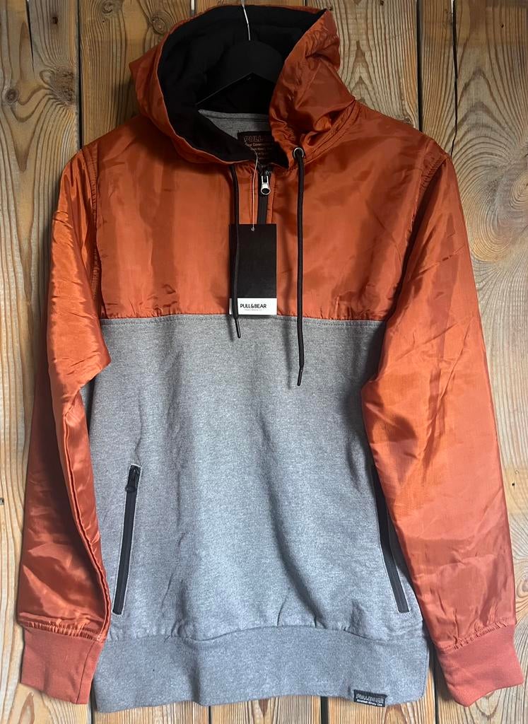 Nieuwe grijs/oranje sweater Pull & Bear maat S, Ophalen, Nieuw, Maat 46 (S) of kleiner, Oranje