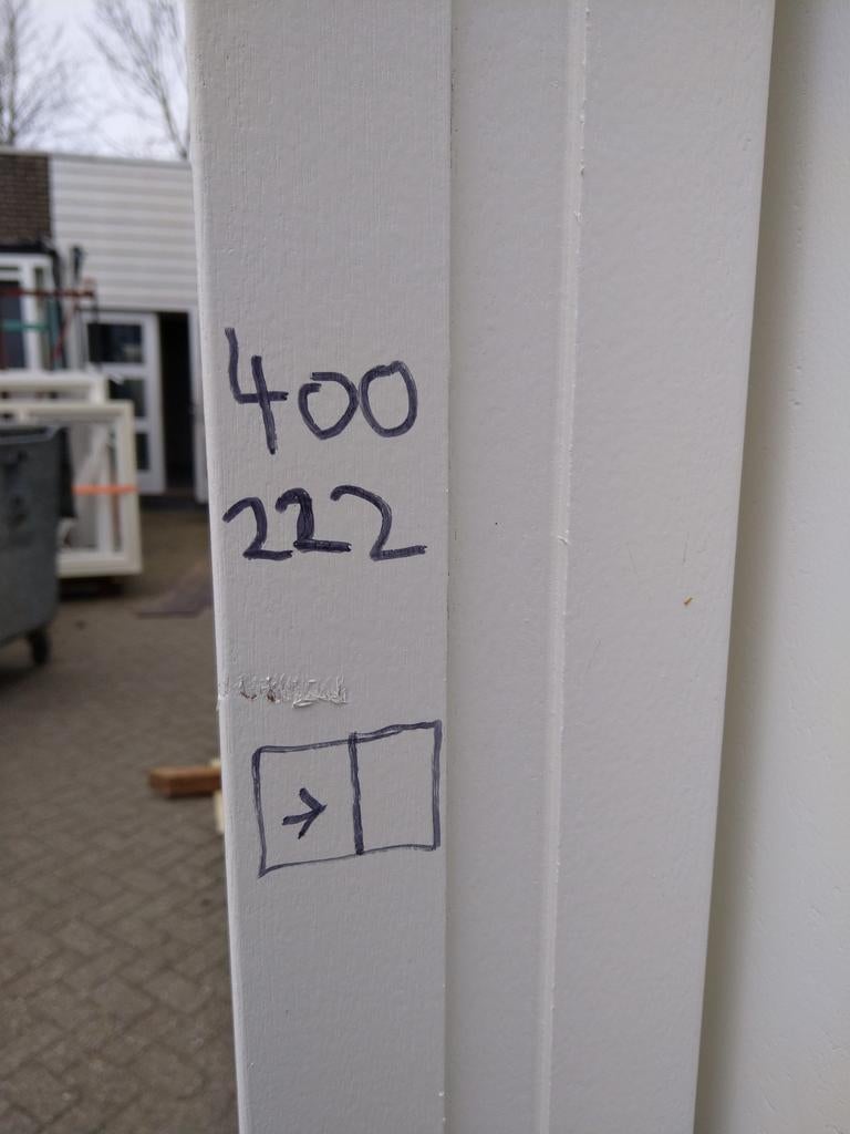 2 x Hardhout schuifpui met 1 schuifdeur 2 vakken, Doe-het-zelf en Verbouw, Ophalen, Nieuw, Buitendeur, Schuifdeur