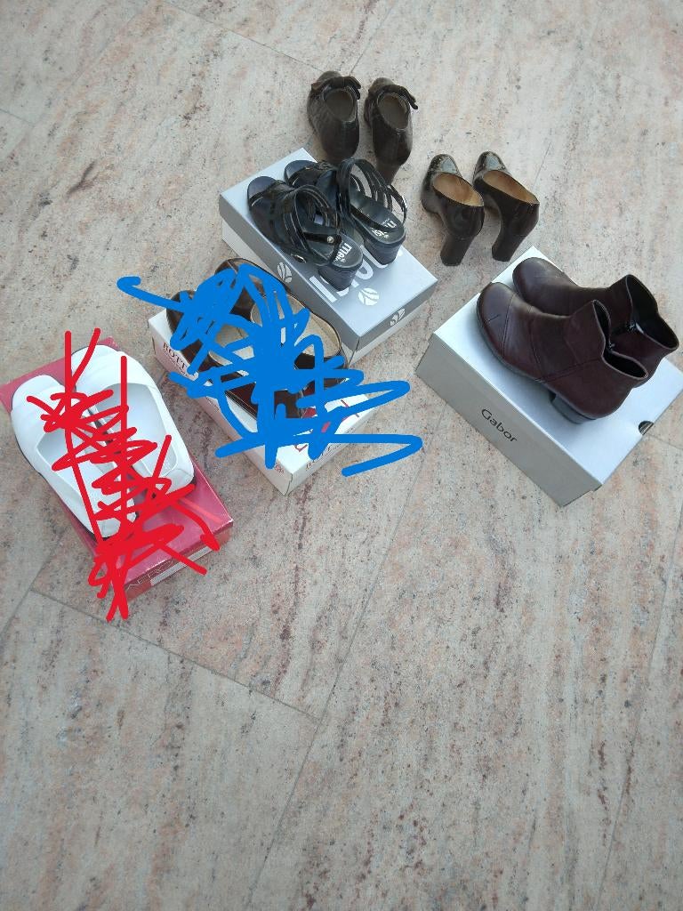 Damesschoenen, maat 3.5 en 4, GABOR, MEISI, HASSIA, Kleding | Dames, Schoenen, Blauw, Lage of Enkellaarzen, Ophalen of Verzenden