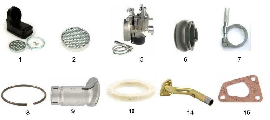 Vespa PK50 carburateur div. onderdelen, nieuw!, Ophalen of Verzenden, Nieuw, Carburateur, Overige merken