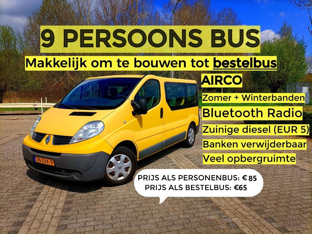 Busje Huren: Personenbus/ 9 Persoons Bus + Grote Bestelbus, Met chauffeur, Personenauto