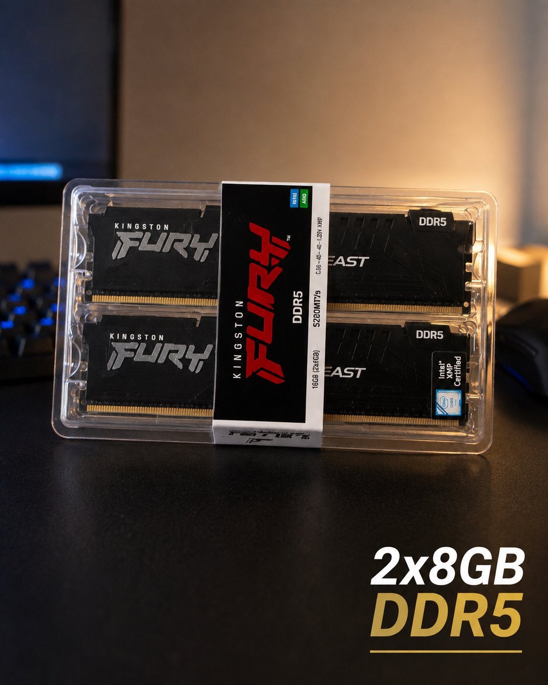 Kingston Fury Beast DDR5 16GB (2x8GB) 5200MHz