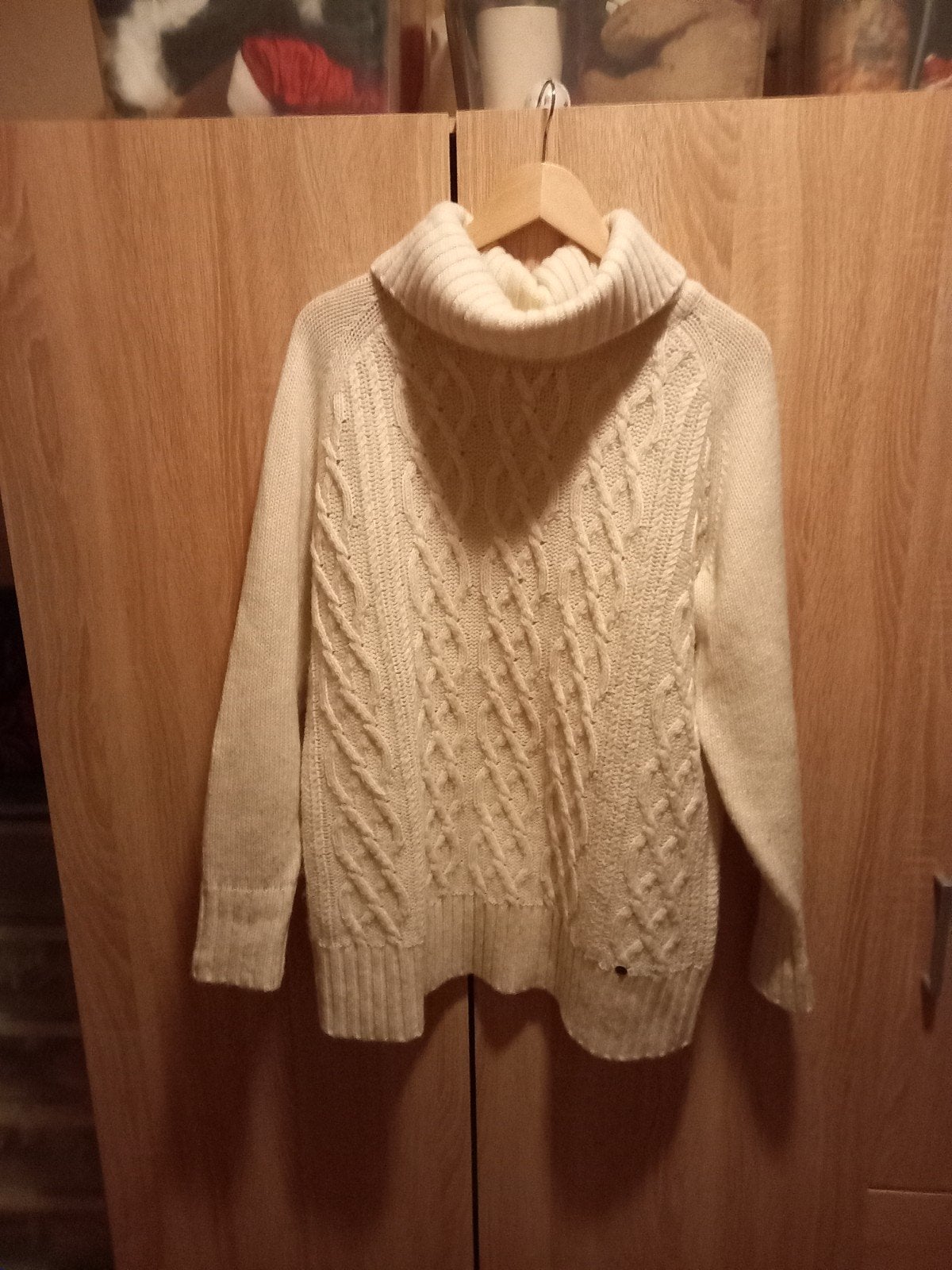 Human Nature Crèmekleurige Kabelgebreide Trui XL, Beige, Maat 46/48 (XL) of groter, Ophalen of Verzenden, Zo goed als nieuw
