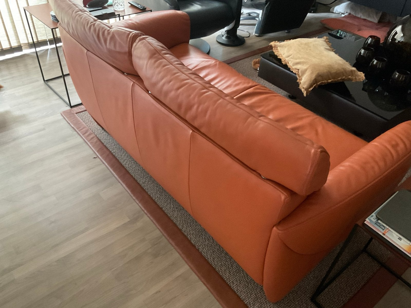 Jori Angel 2-zitsbank in leer - Topkwaliteit en comfort, Ophalen, Gebruikt, Tweepersoons, Leer