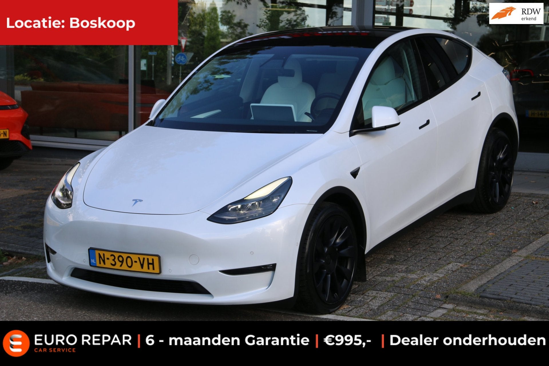 Tesla Model Y Long Range AWD 75 kWh SOH 89,1%, Automaat, Dealer onderhouden, Electronic Stability Program (ESP), Gebruikt