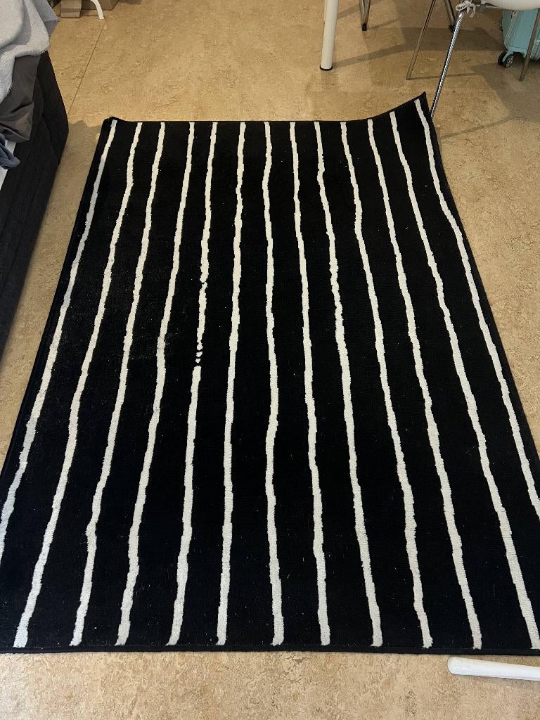 Ikea rug  133x195 cm, Ophalen, Gebruikt, 100 tot 150 cm, Zwart