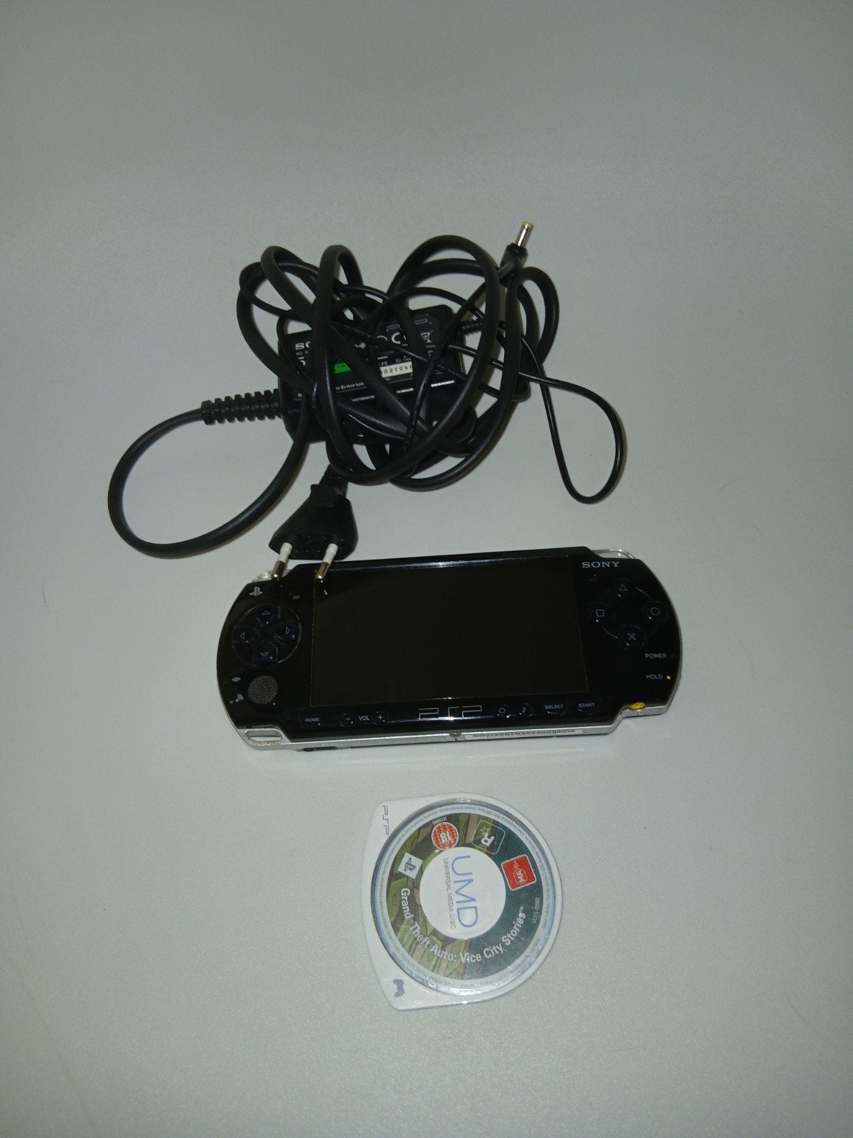 Sony PSP met Grand Theft Auto: Vice City Stories, Zwart, Ophalen of Verzenden, PSP, Gebruikt