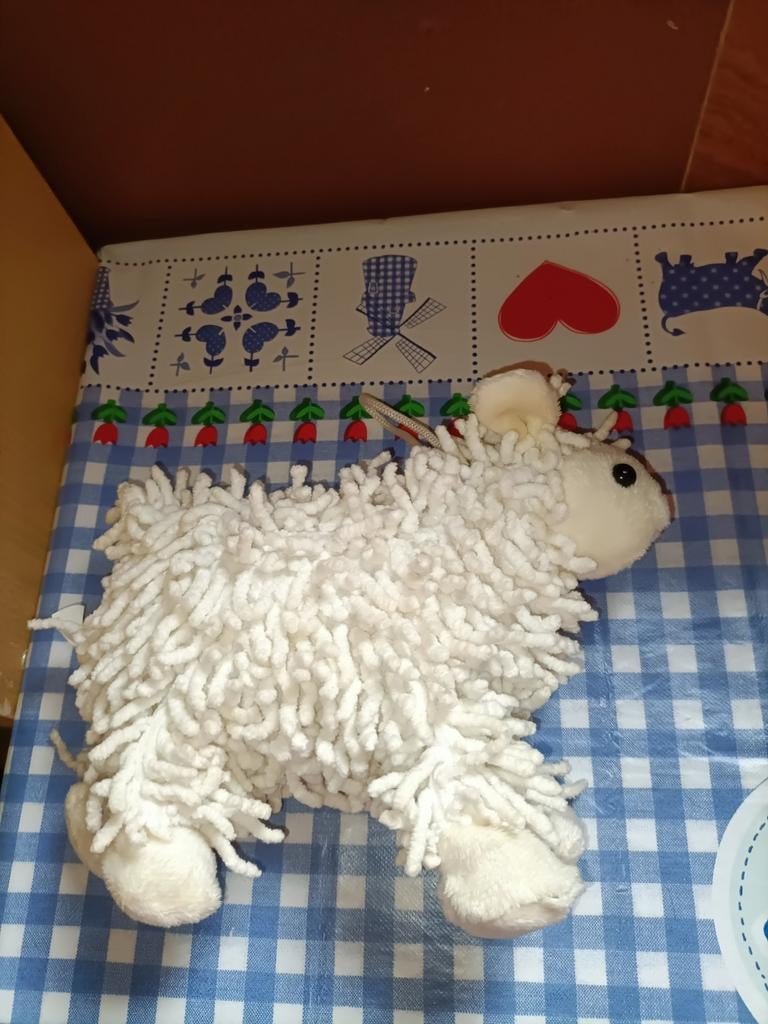Texel schaap knuffel De Waal Texel met slierten, Ophalen of Verzenden, Zo goed als nieuw, Overige typen