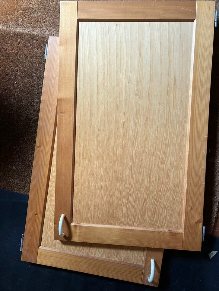 2x Lundia KASTDEURTJES kastdeur voor stellingkast deurtjes, Ophalen, Gebruikt