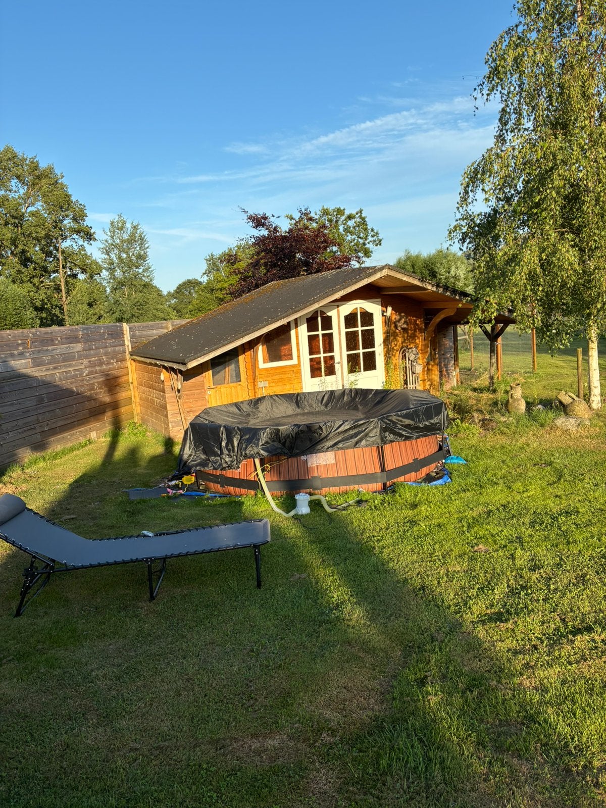 Tuinhuis / blokhut GRATIS, Tuin en Terras, Tuinhuizen, Ophalen, Gebruikt, 250 tot 500 cm, Blokhut