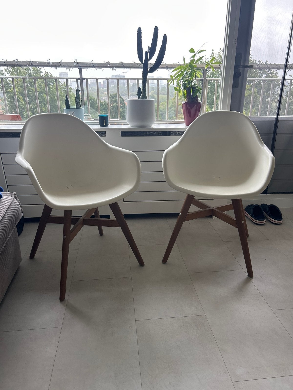 FANBYN stoelen 2 stuks, Ophalen, Kunststof, Gebruikt, Twee