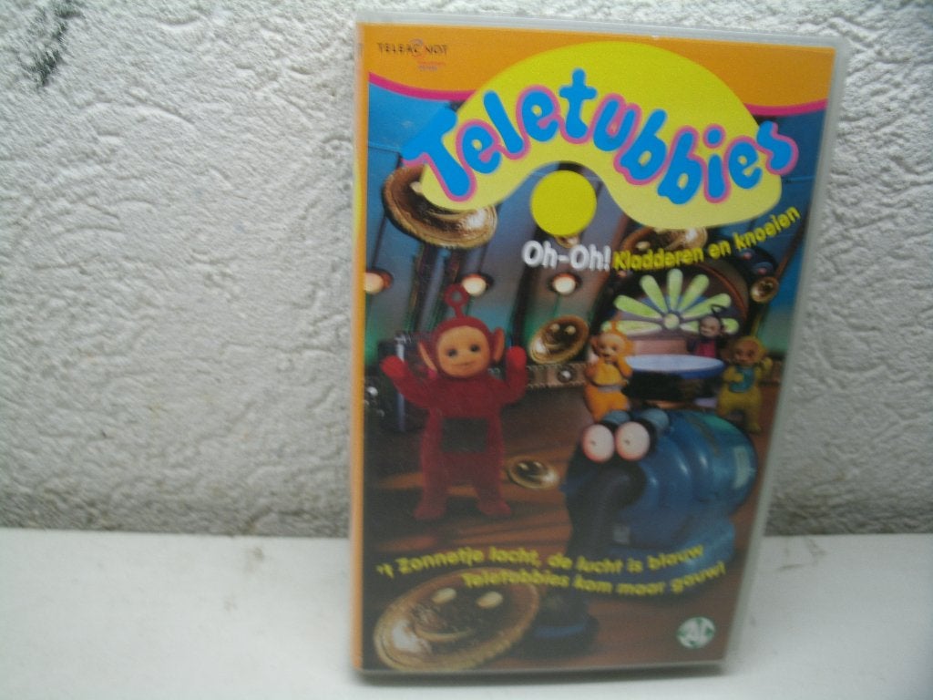 vhs 124a teletubbies oh kladderen en knoeien, Alle leeftijden, Ophalen of Verzenden, Zo goed als nieuw