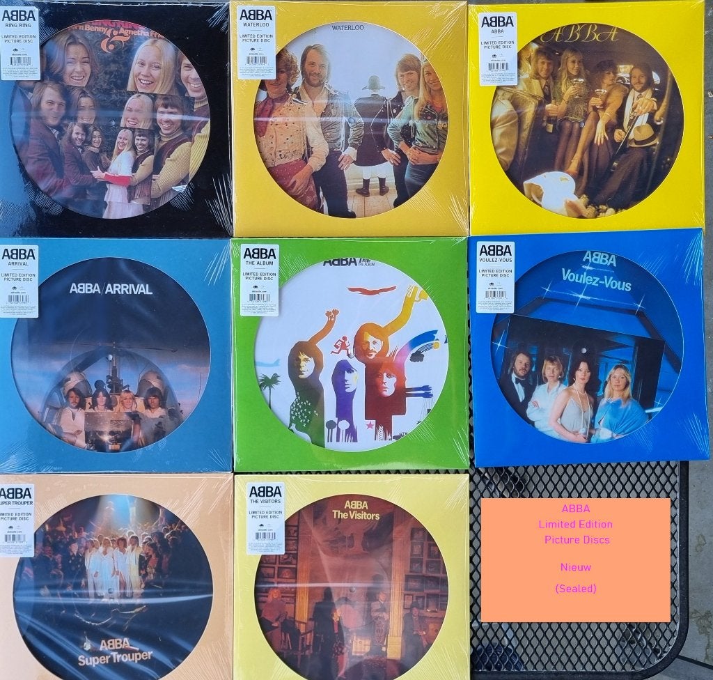 ABBA - 8 Album picture discs (nieuw, gesealed), Pop, Ophalen of Verzenden, 12 inch, Nieuw in verpakking