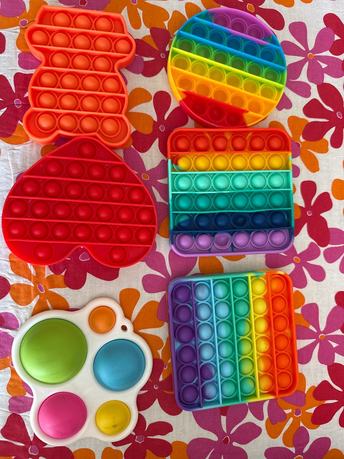 Pop It Fidget Speelgoed Set - Diverse Vormen en Kleuren, Ophalen, Zo goed als nieuw, Jongen of Meisje