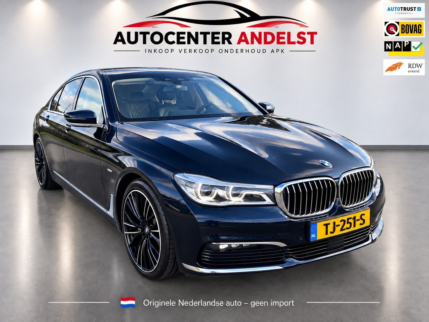 BMW 7-serie 740e iPerformance High Executive Aut, Leder, Sto, Auto's, Automaat, Achterwielaandrijving, Gebruikt, 4 cilinders