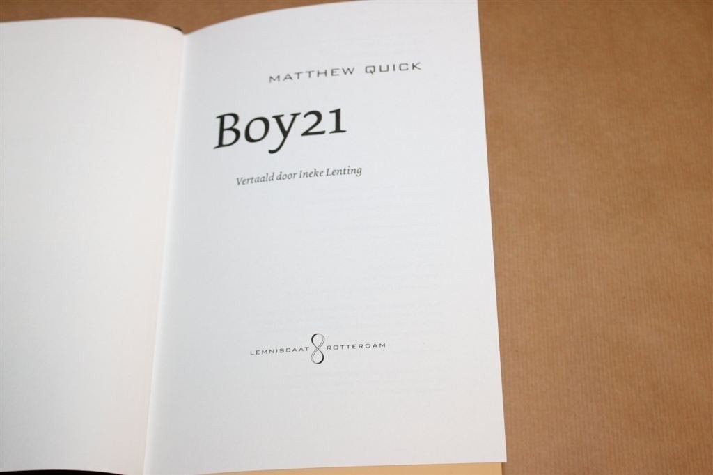 Boy21 — Matthew Quick, Jeugdboek 13+, 2016, Ophalen of Verzenden, Zo goed als nieuw