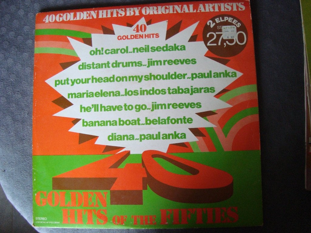 40 goldenhits by original artists dubbel lp, Ophalen of Verzenden, Zo goed als nieuw, 12 inch