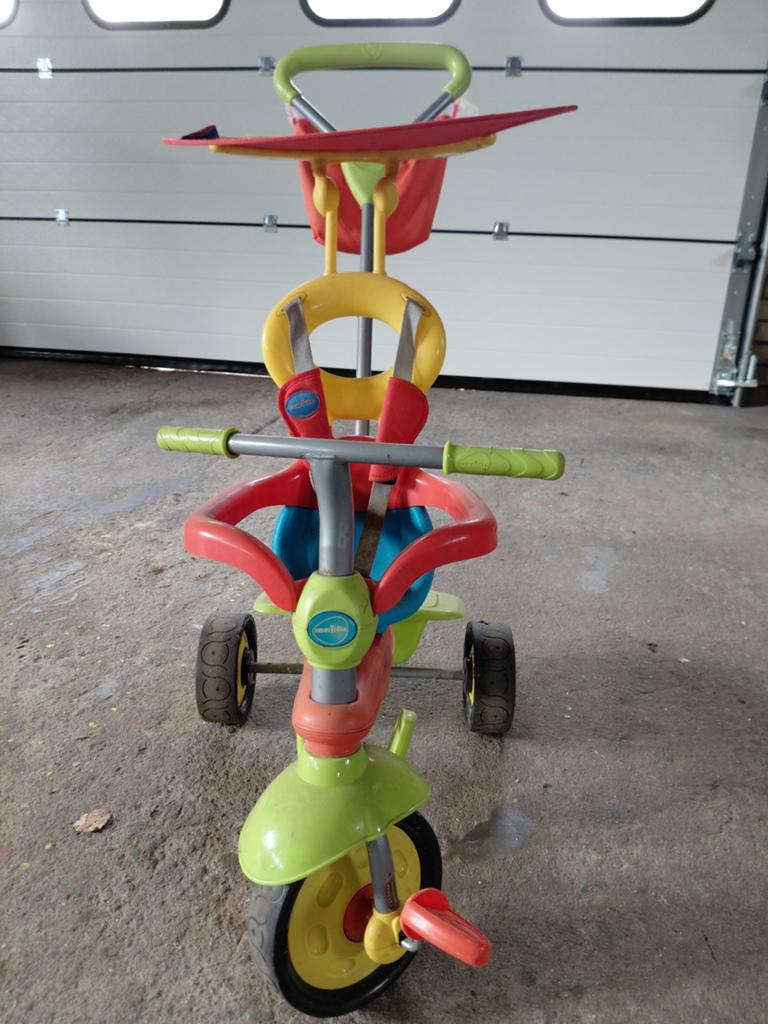 Smart Trike driewieler met duwstang en zonnekap, Fietsen en Brommers, Fietsen | Driewielfietsen, Ophalen of Verzenden, Gebruikt