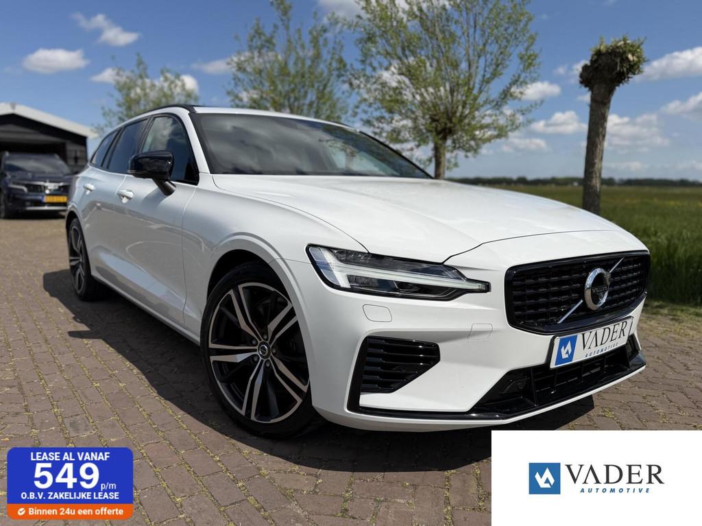 Volvo V60 T8 Recharge AWD R-Design B&W Panorama 19" Trkh 360, Automaat, Gebruikt, 1969 cc, Wit