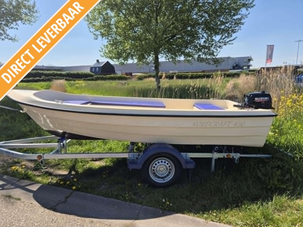 Nordcraft 430 sloep met 6 pk Suzuki 4 takt vandaag varen!, 4 m, 2 m, Nordcraft, Overige typen