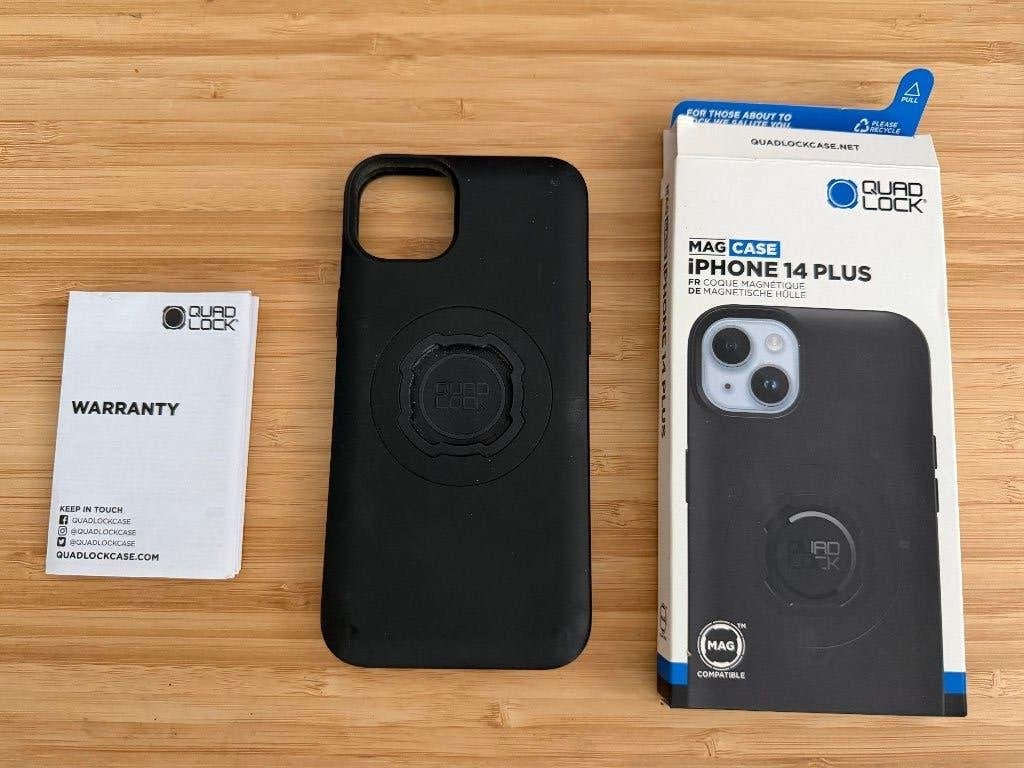 Quad Lock hoesje iPhone 14 Plus – zwart, Ophalen, IPhone 14 Plus, Overige materialen, Gebruikt