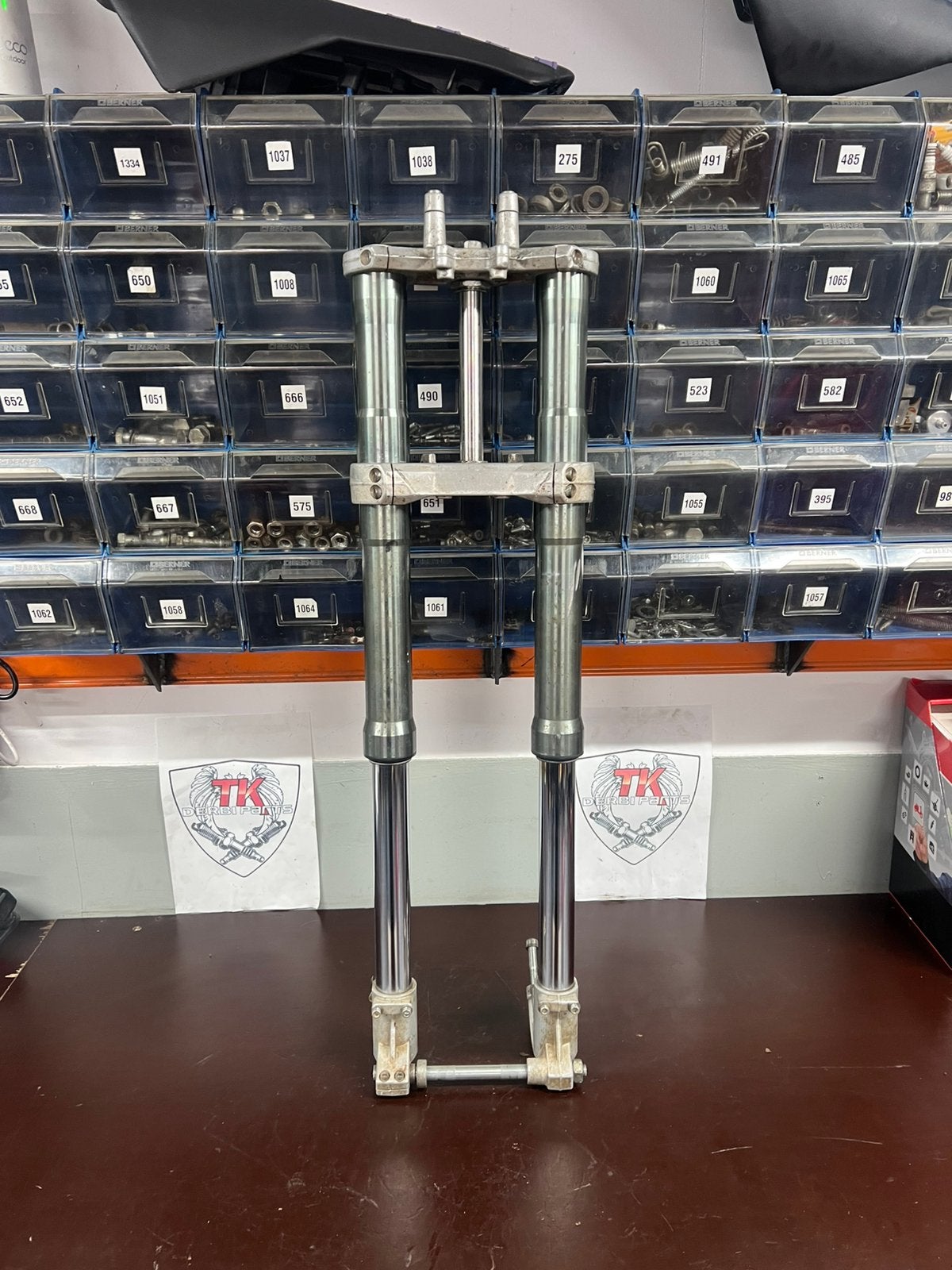 Derbi Marzocchi USD voorvork zeldzaam!, Frame, Gebruikt, USD, 15mm as maat