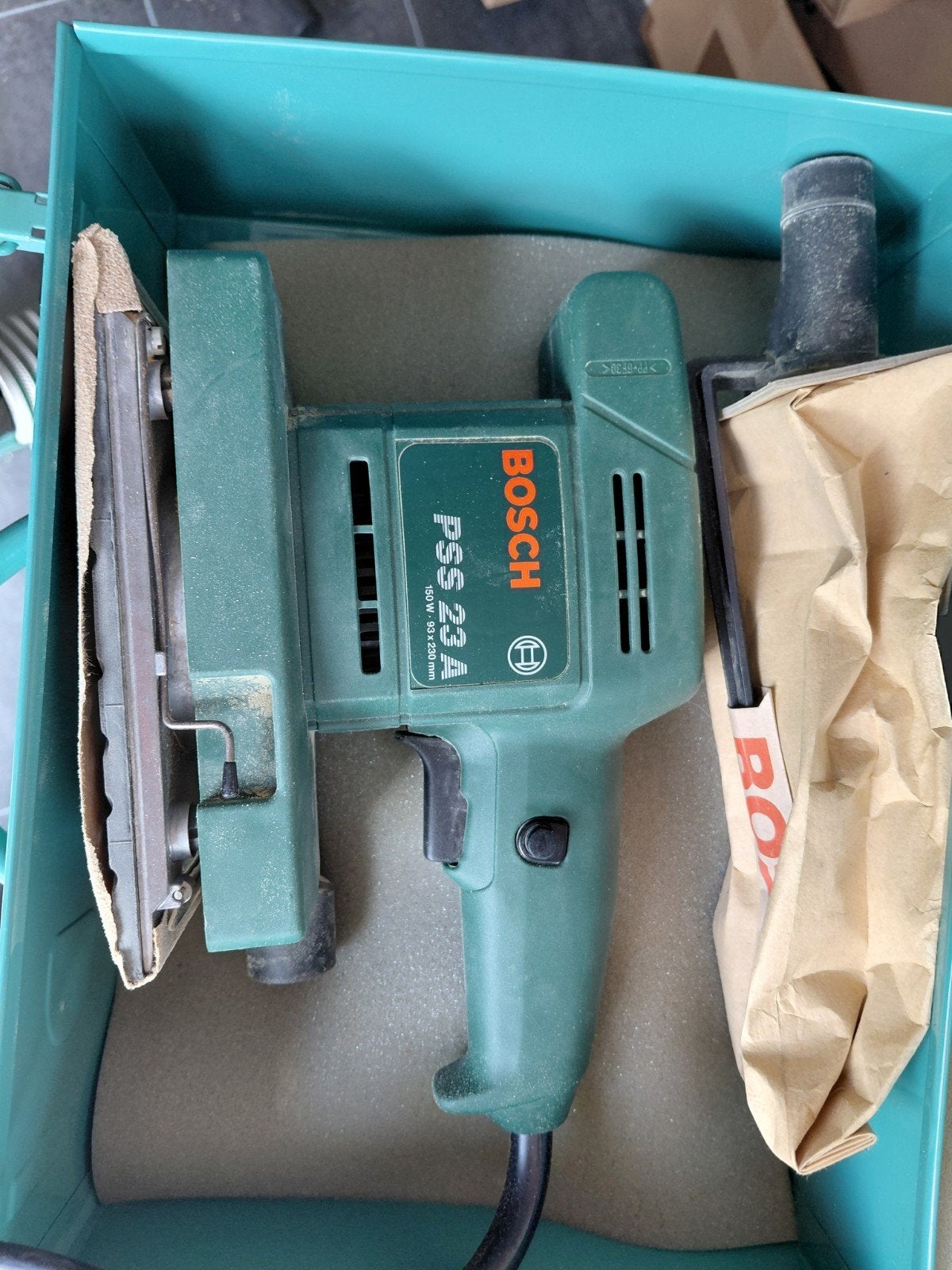 Bosch PSS 23A Vlakschuurmachine - Gebruikt, Ophalen, Gebruikt, Minder dan 600 watt, Vlakschuurmachine