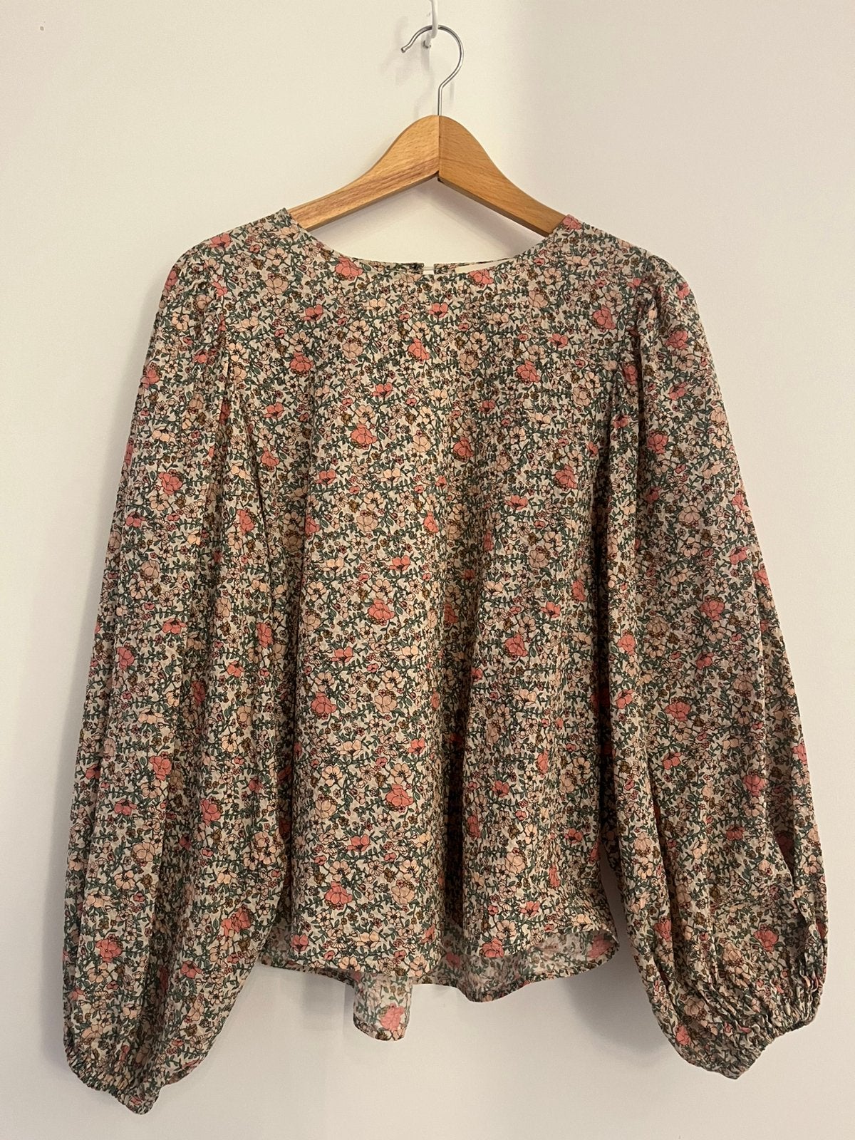 Roze groene bloemetjes print blouse Sofie Schnoor, maat m, Ophalen of Verzenden, Zo goed als nieuw, Maat 38/40 (M), Roze